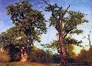 Albert Bierstadt Pioneers_of_the_Woods oil